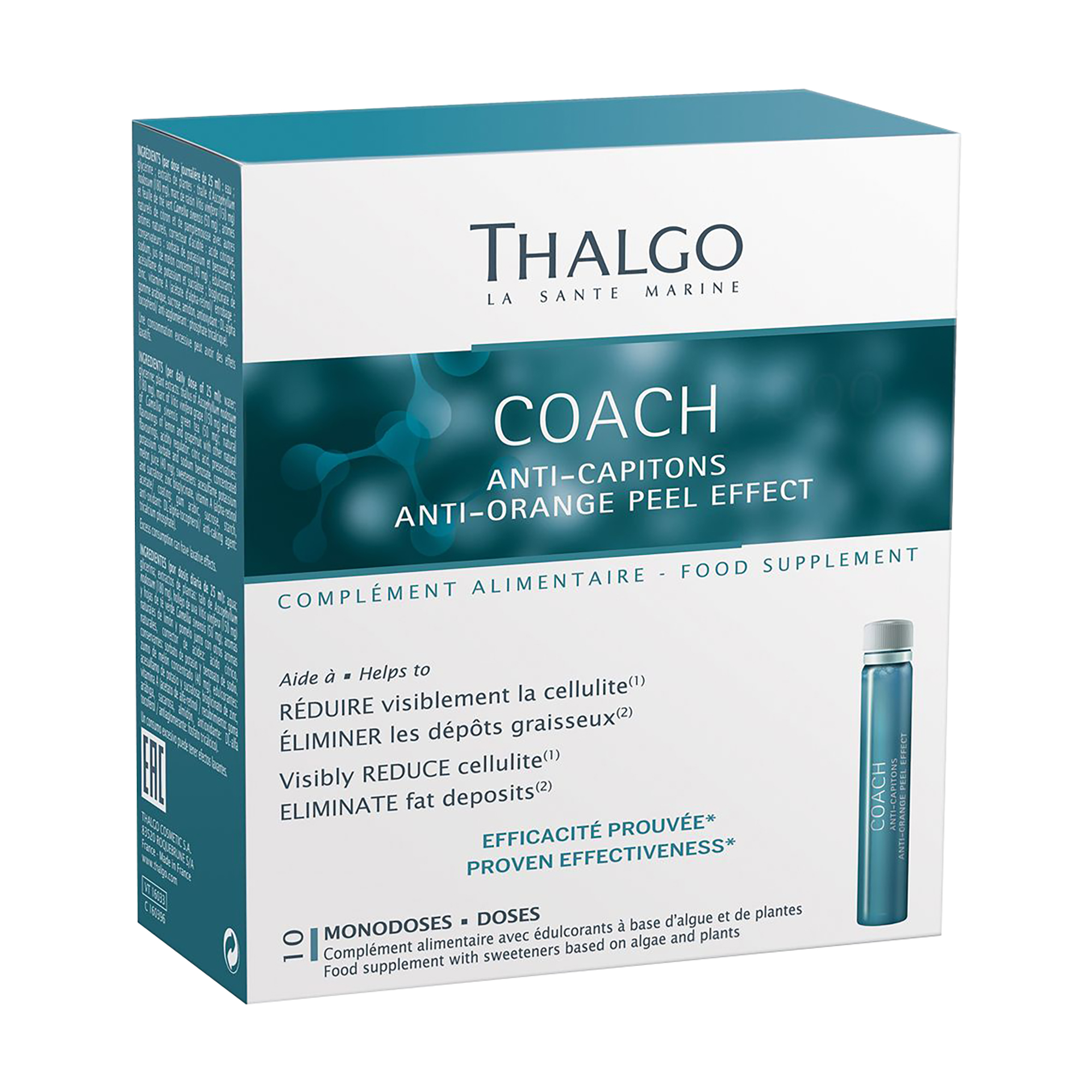 Комплекс проти ефекту апельсинової скоринки Thalgo Coach Anti-Orange Peel Effect в рідині, 10*25 мл